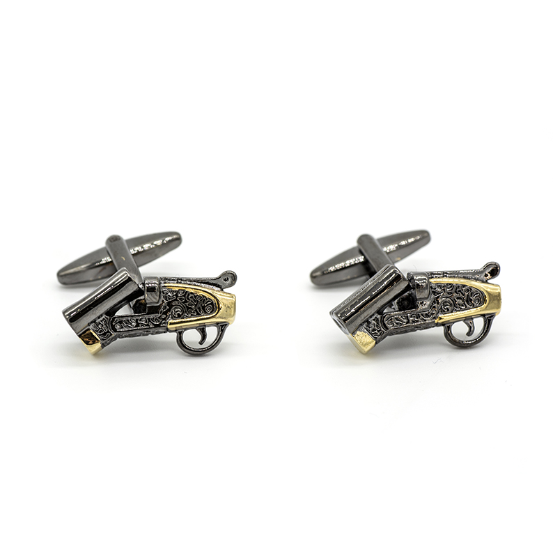Boutons de manchettes "Fusil de chasse"
