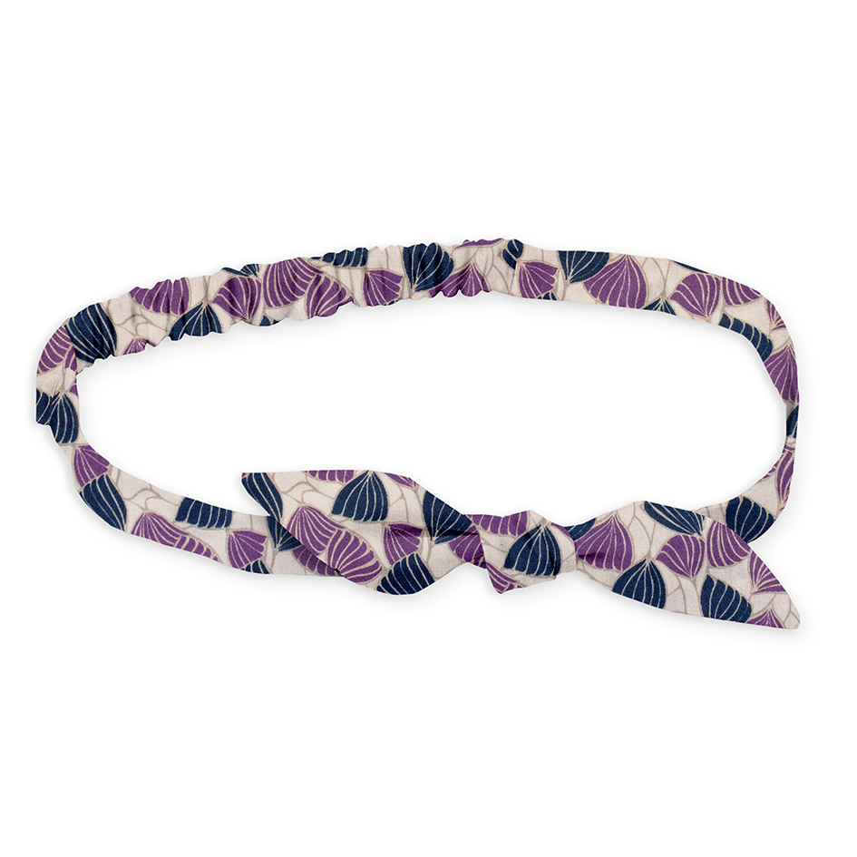 Headband Liberty "Deco Wings" violet & bleu