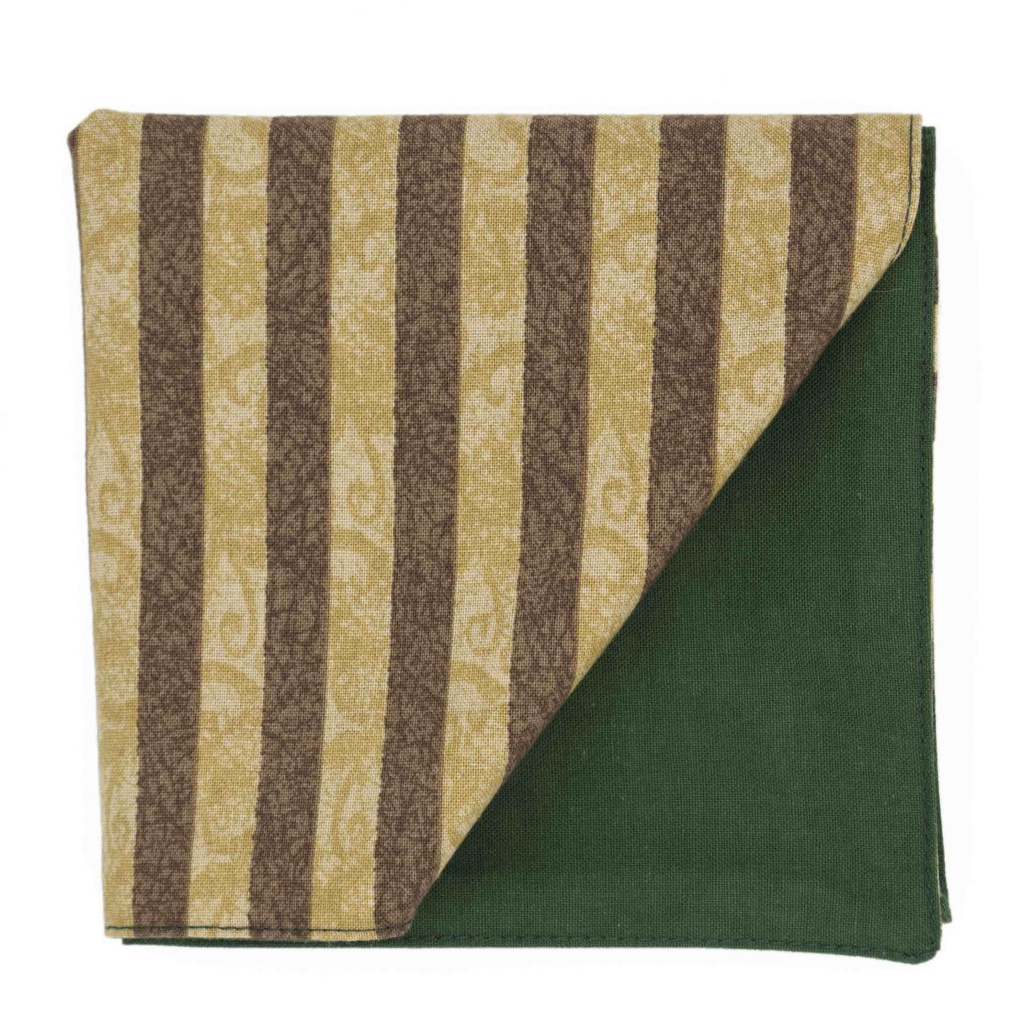 Pochette "Sam" rayures marron