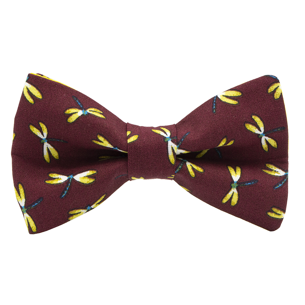 Noeud papillon "Libella" bordeaux