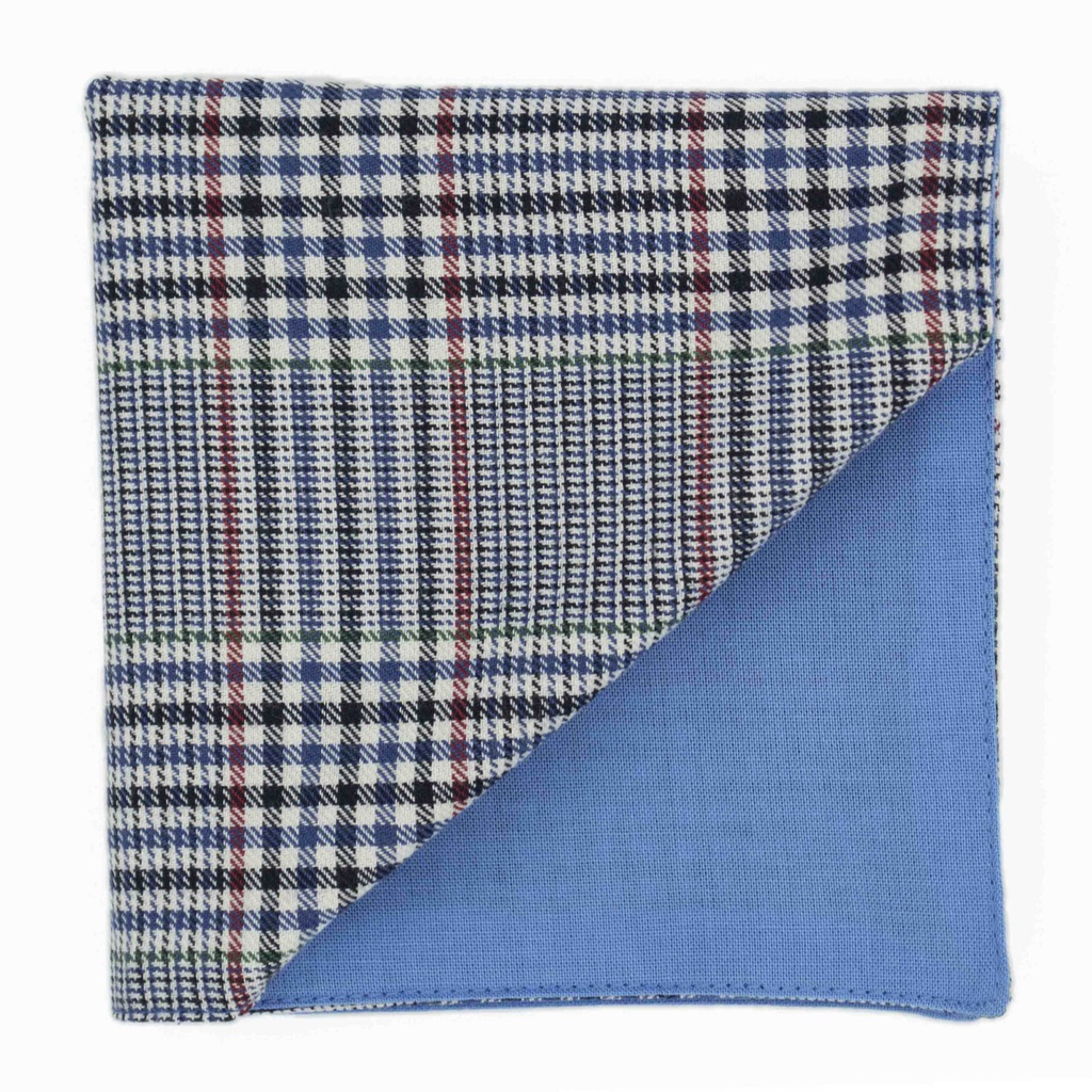 Pochette "London" prince de galles bleu