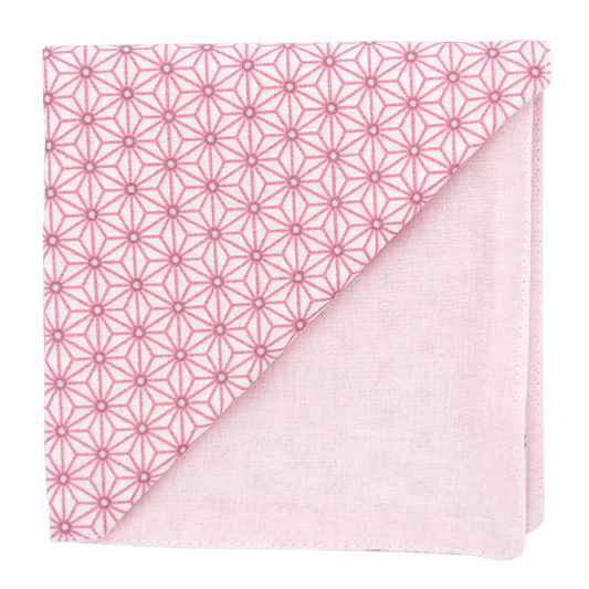 Pochette japonais "Asanoha" vieux rose