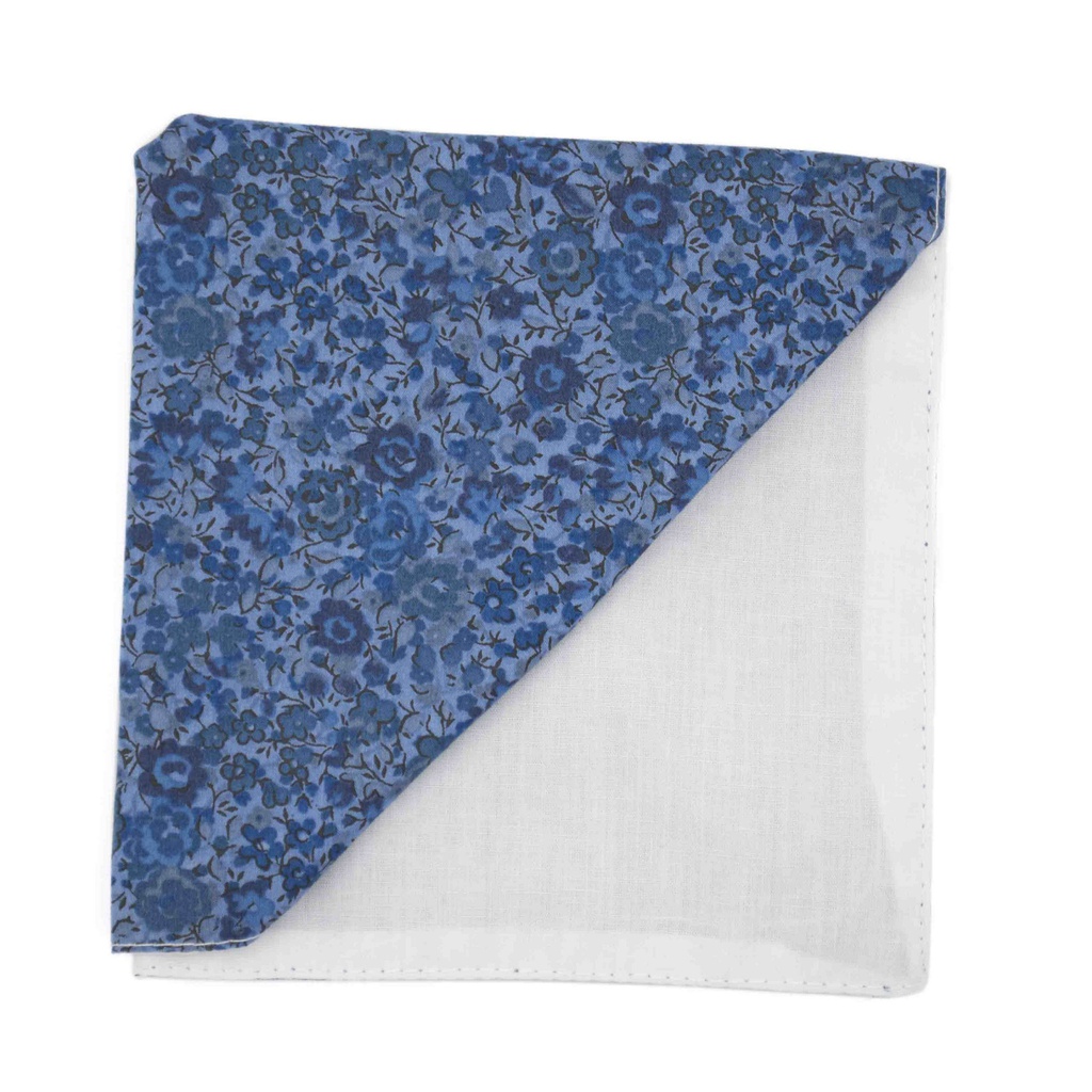 Pochette Liberty "Emma and Georgina" bleue