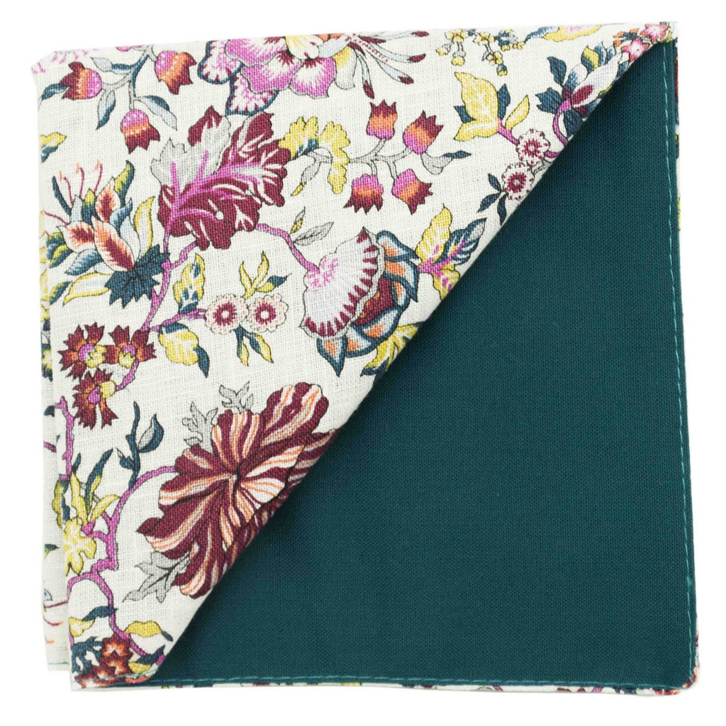 Pochette Liberty lin "Christelle" rose
