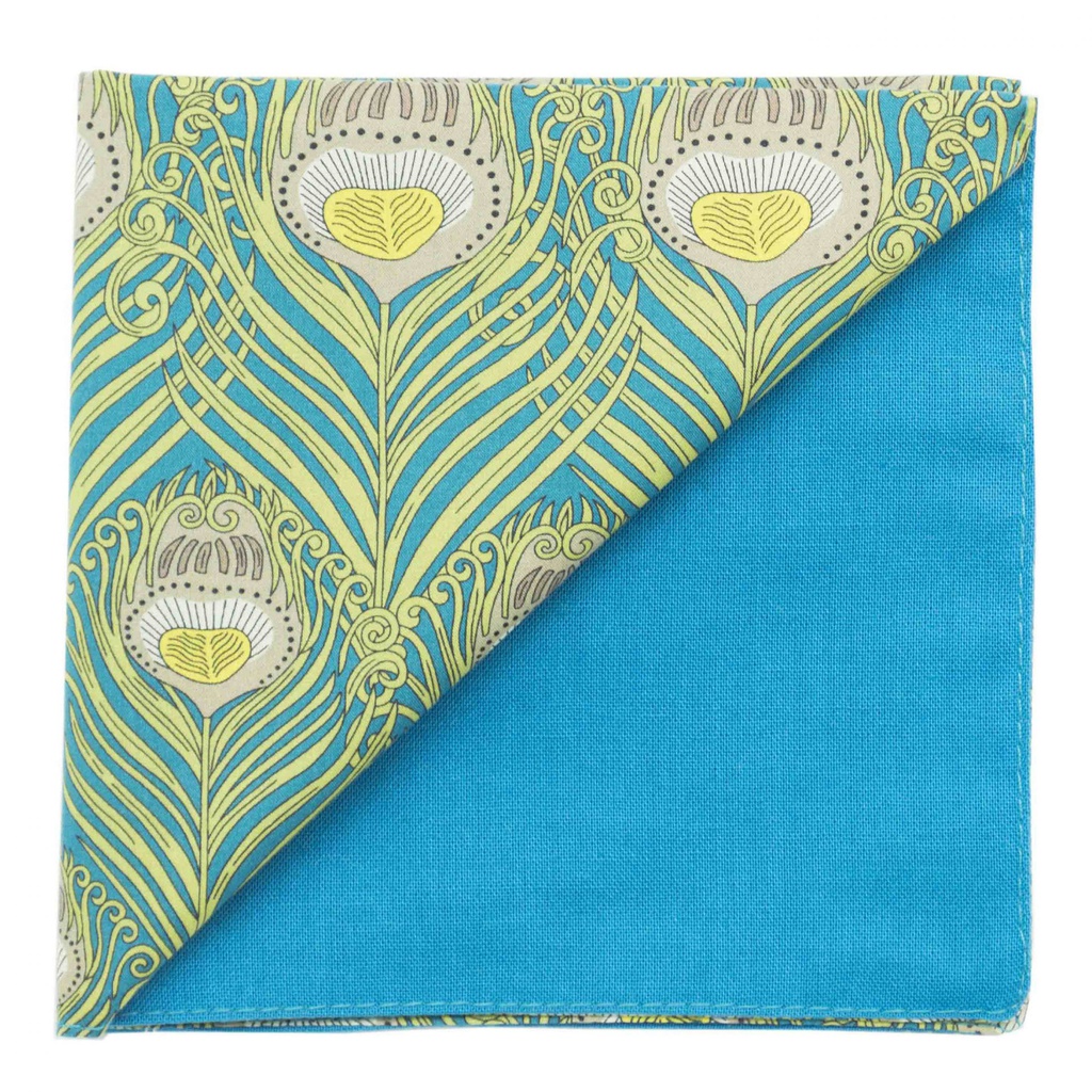 Pochette Liberty "Caesar" turquoise