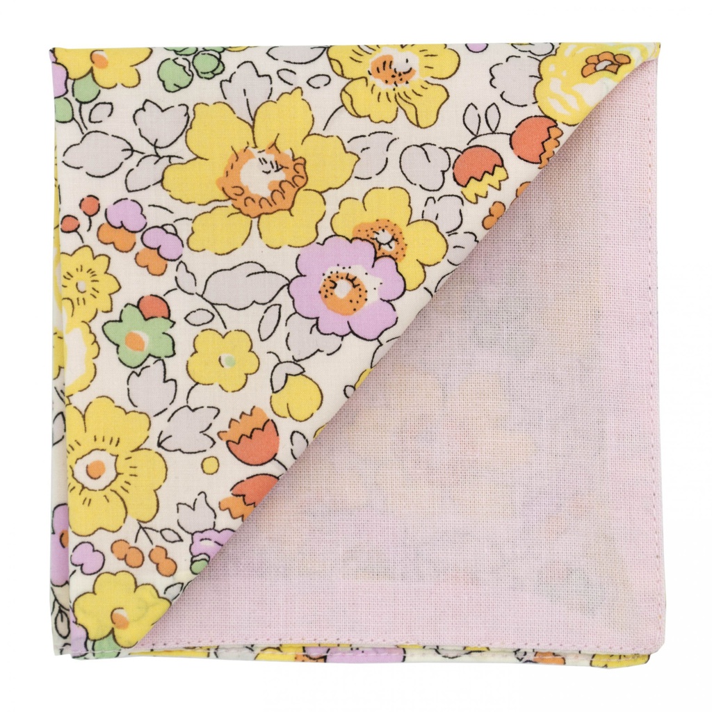 Pochette Liberty "Betsy" jaune pastel