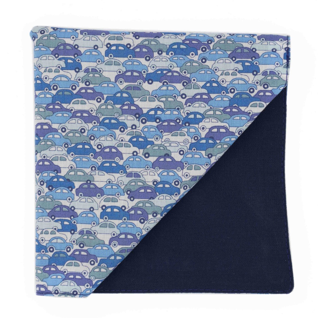Pochette Liberty "Cars" bleue