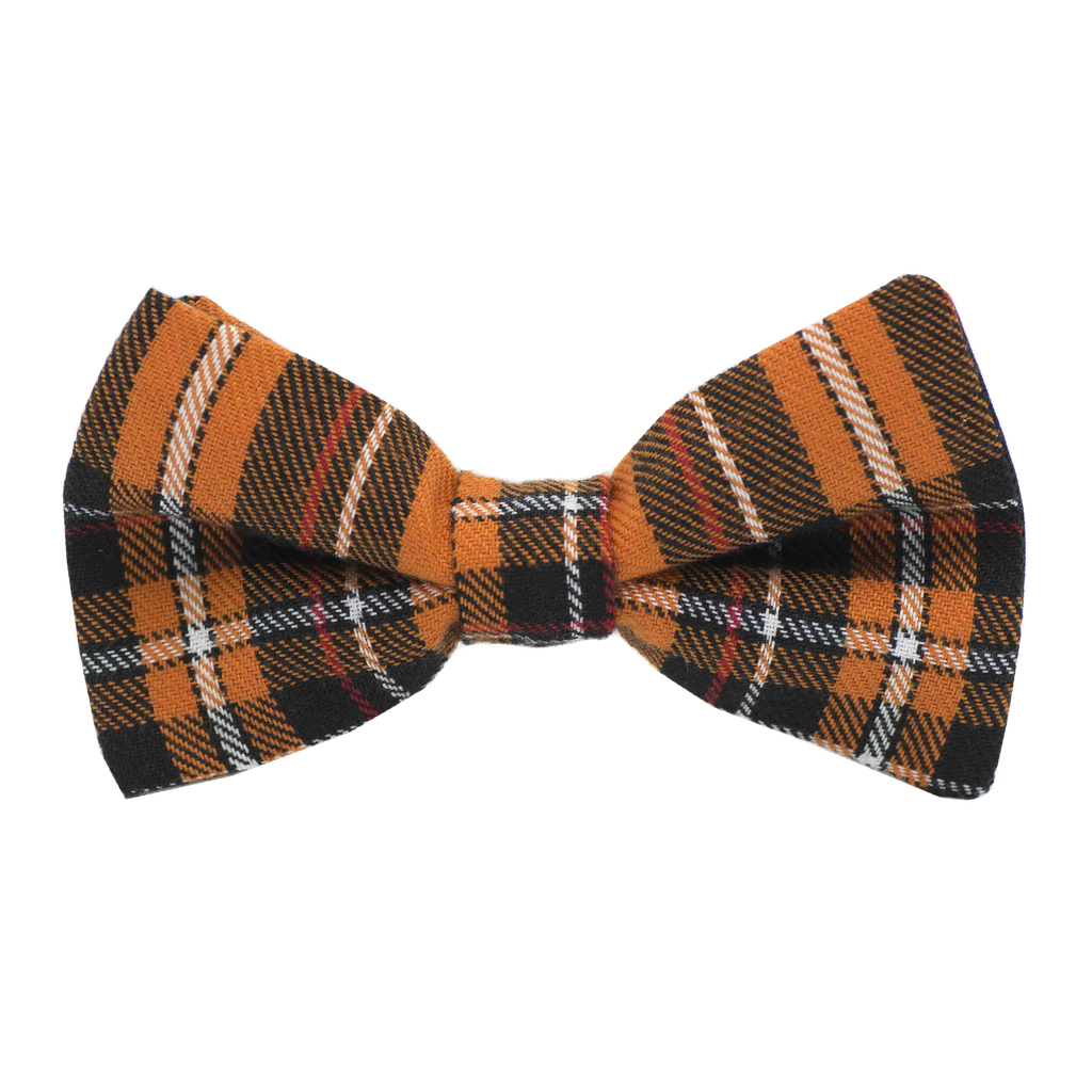 Noeud papillon Tartan orange "Trainspotting"