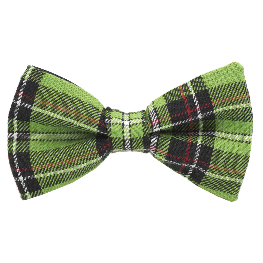 Noeud papillon Tartan vert "Peter Pan"