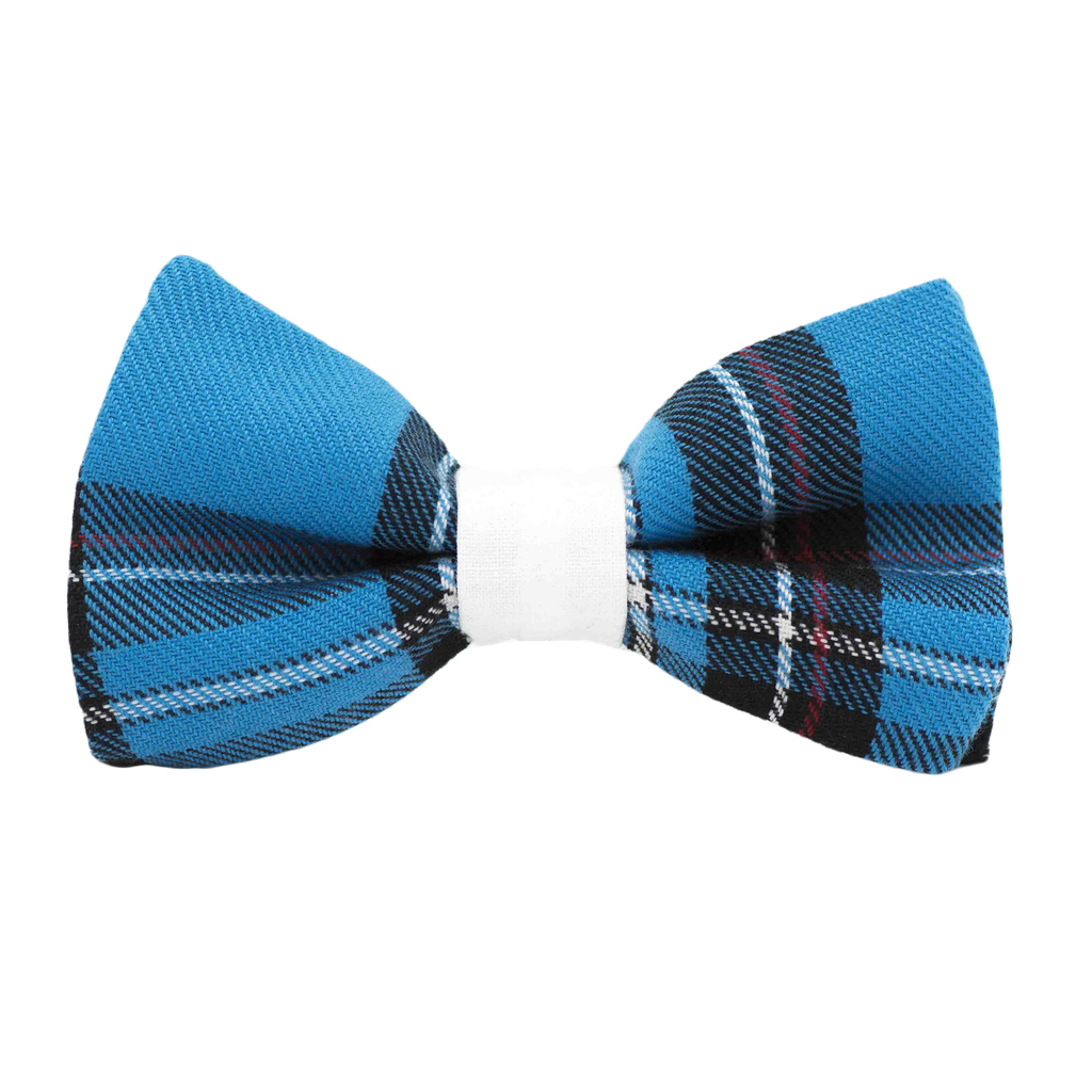 Noeud papillon Tartan bleu clair "Good Morning England"