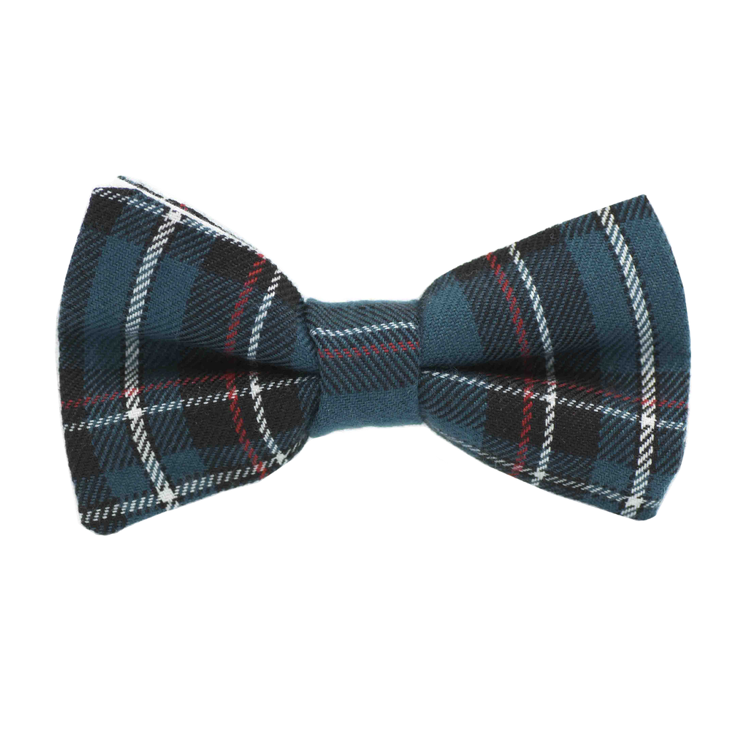 Noeud papillon Tartan bleu canard "Doctor Who"