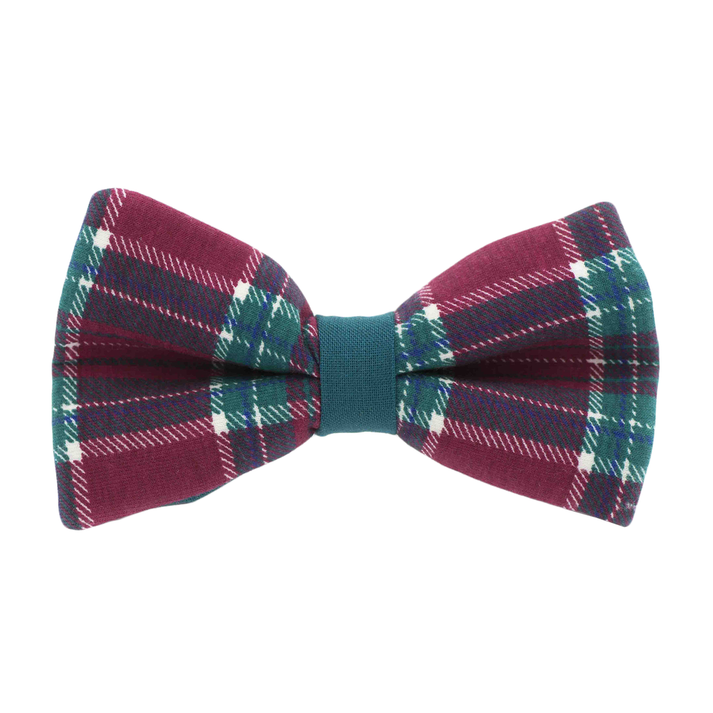 Noeud papillon Tartan turquoise "Braveheart"