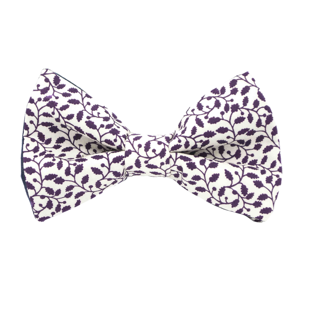 Noeud papillon Liberty "Ramble" mauve