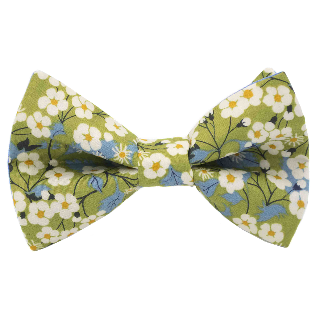 Noeud papillon Liberty "Mitsi" vert