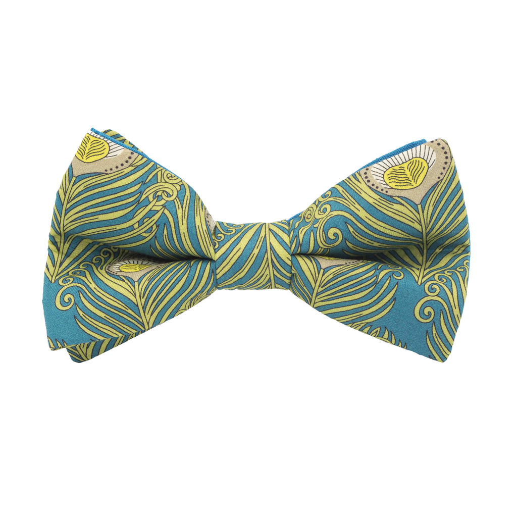 Noeud papillon Liberty "Caesar" turquoise