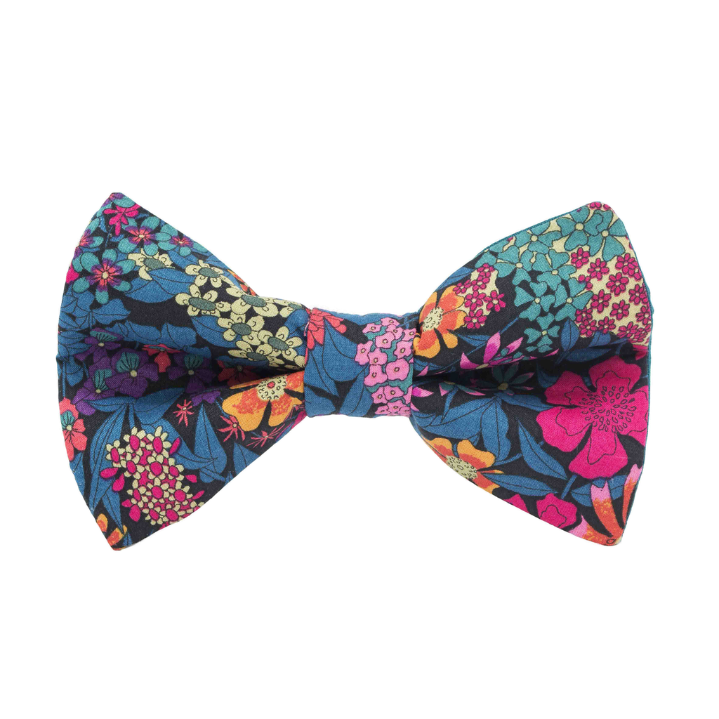 Noeud papillon Liberty "Ciara" bleu