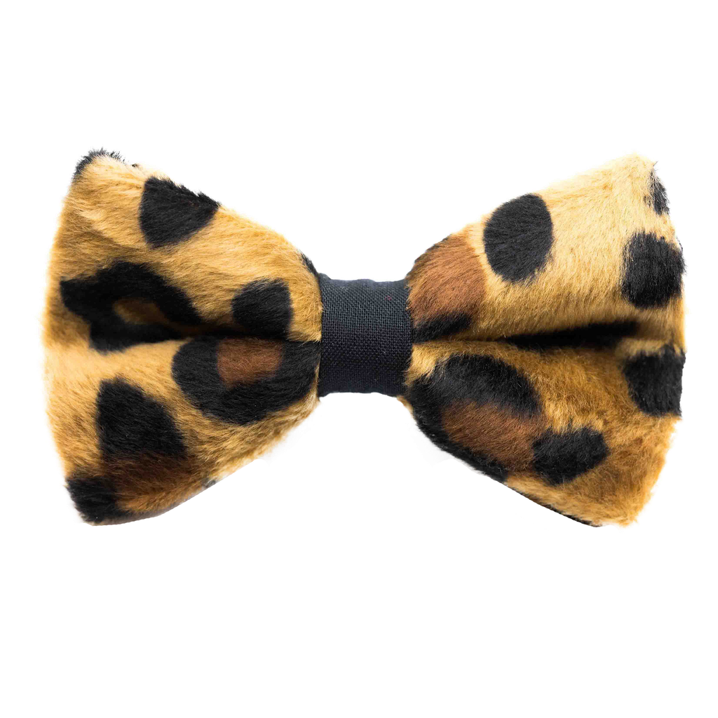 Noeud papillon "Jungle King" motifs léopard