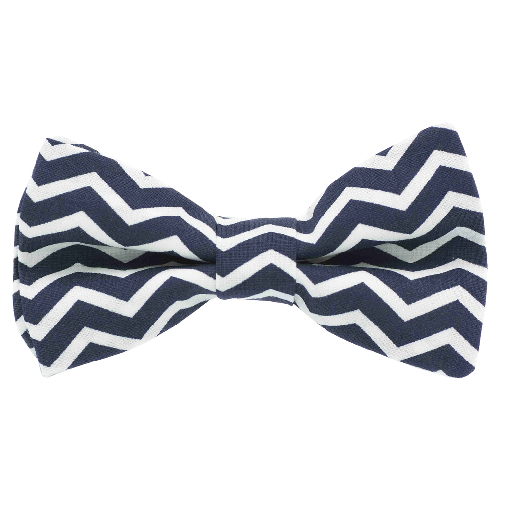 Noeud papillon "Little Waves" rayures bleu marine