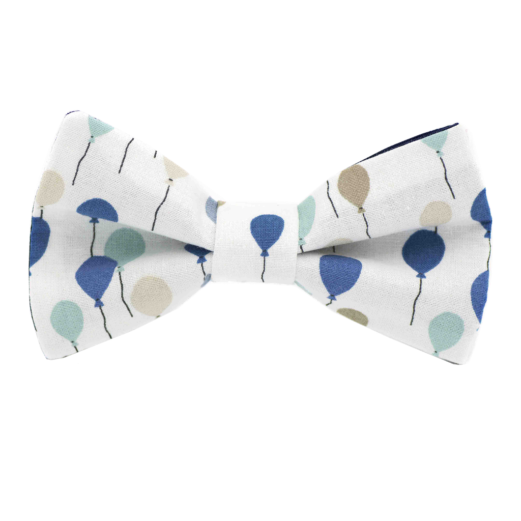 Noeud papillon "Happy Balloon" ballons bleus