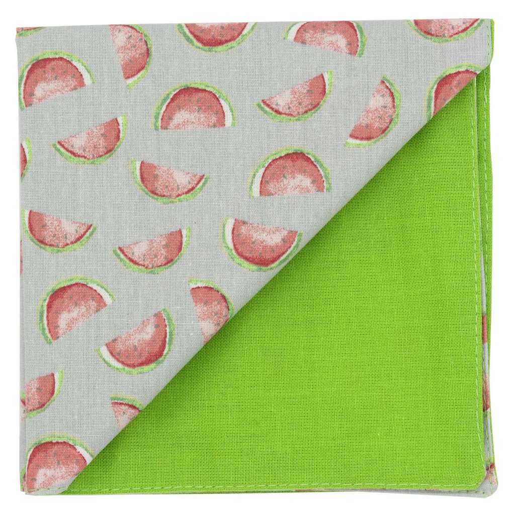 Pochette "Watermelon" pastèques sur fond gris