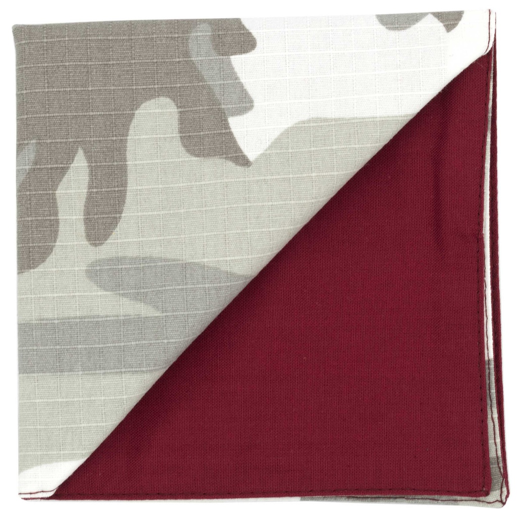 Pochette "Chasseur Alpin" camouflage blanc & gris