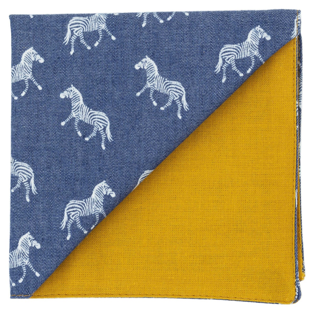 Pochette jean "Zebra" aux zèbres blancs