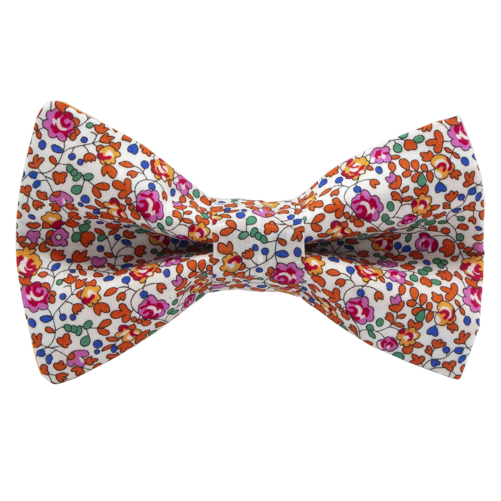 Noeud papillon Liberty "Eloïse" orange