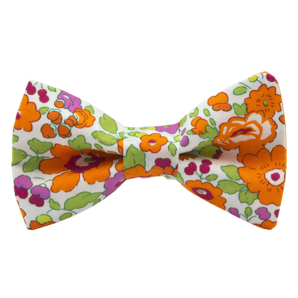Noeud papillon Liberty "Betsy" mandarine