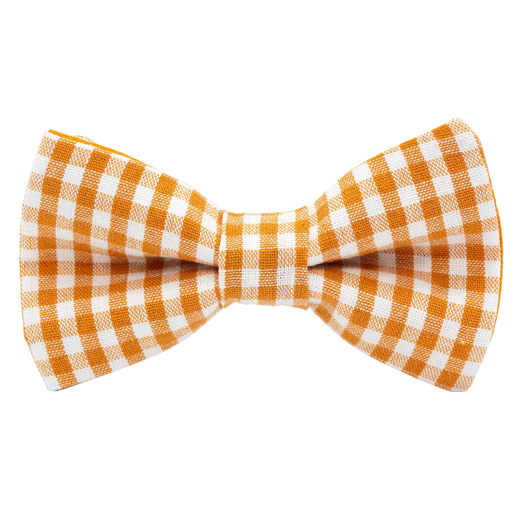 Noeud papillon "Garden Party" Vichy orange