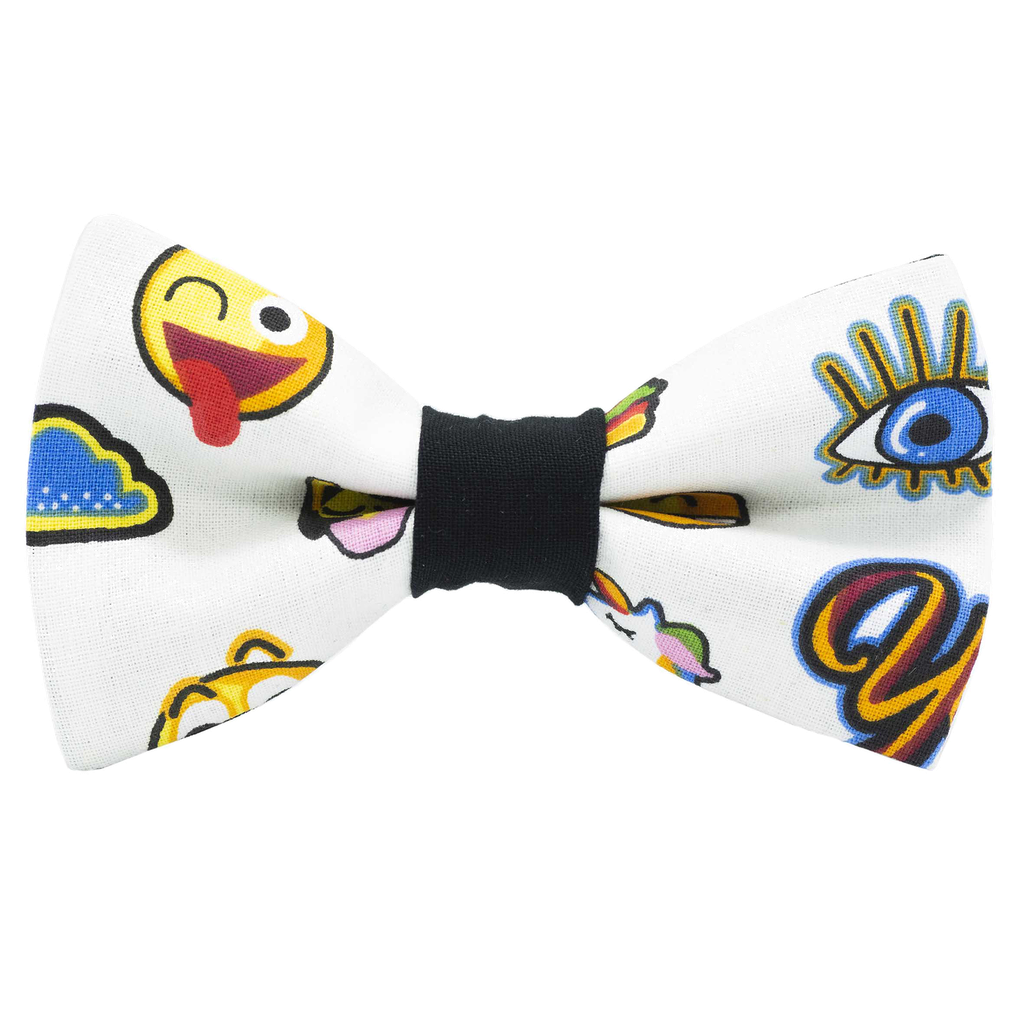 Noeud papillon "Emojis" smiley multicolore