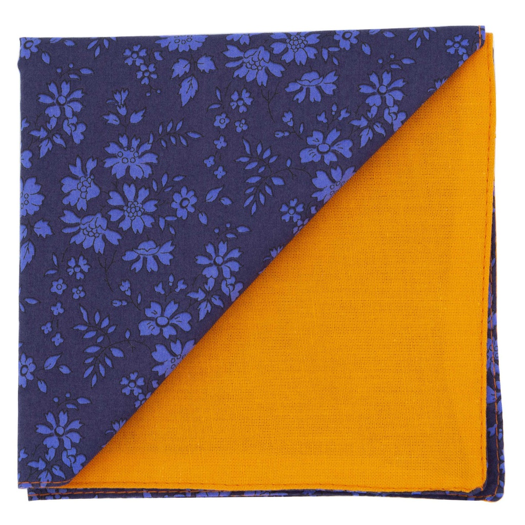 Pochette Liberty "Capel" bleu violacé