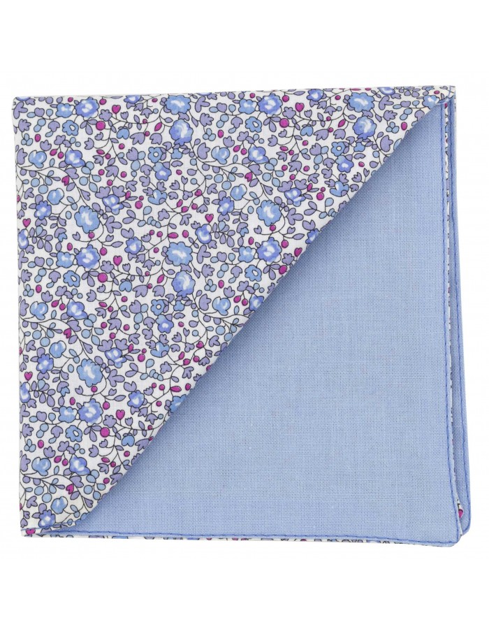 Pochette Liberty "Eloïse" bleu pastel