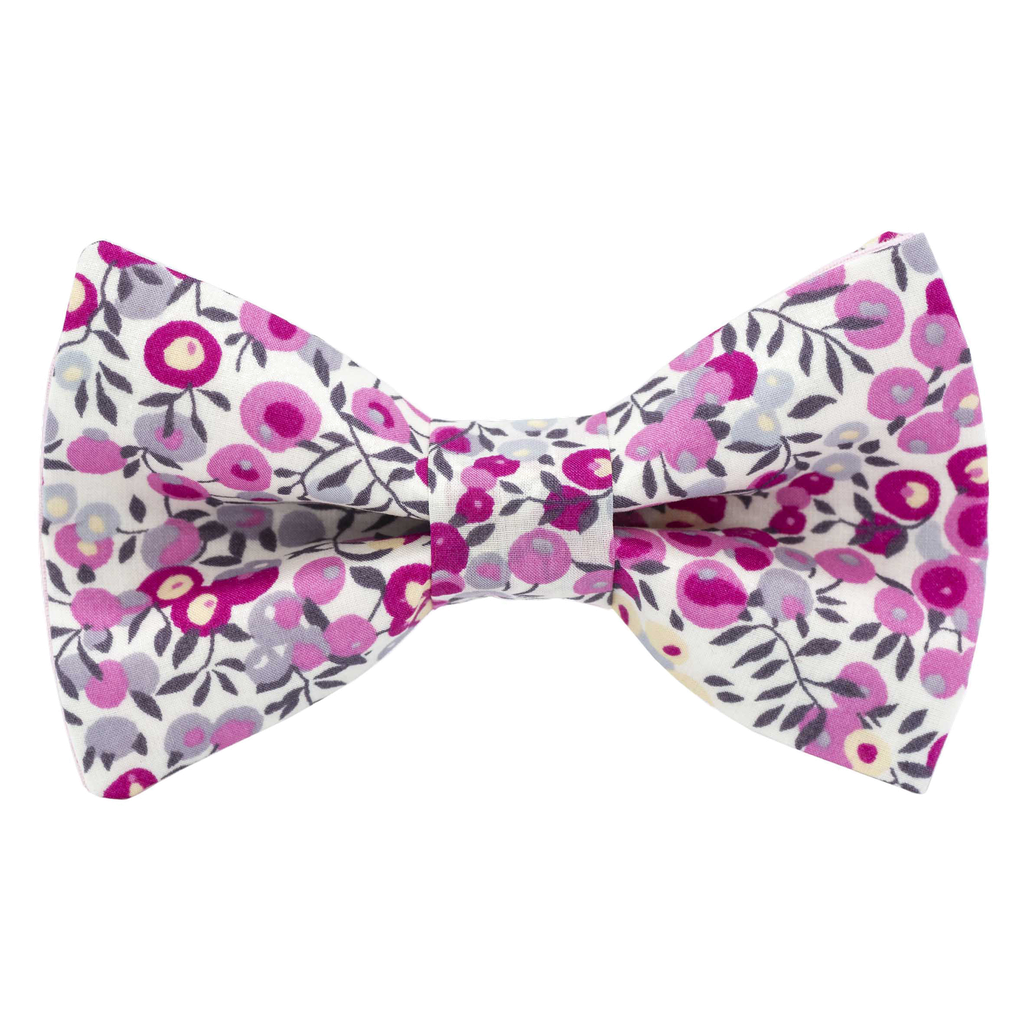 Noeud papillon Liberty "Wiltshire" bougainvillée