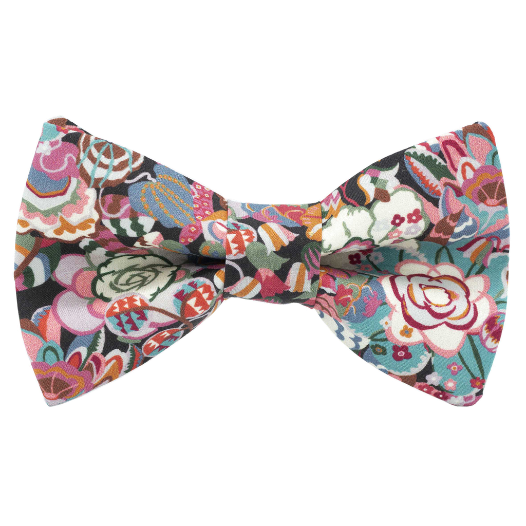 Noeud papillon Liberty "Gatsby Garden Small" rose