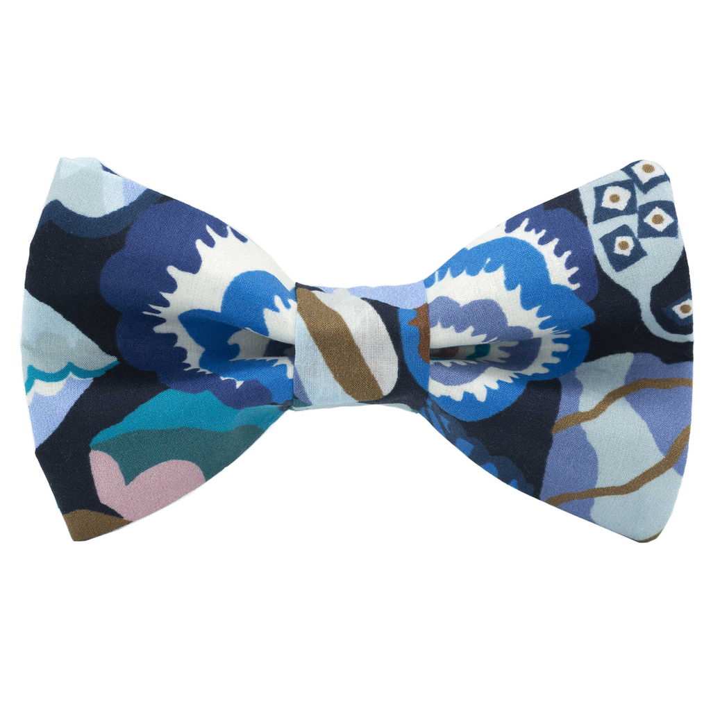 Noeud papillon Liberty "Gatsby Garden" bleu