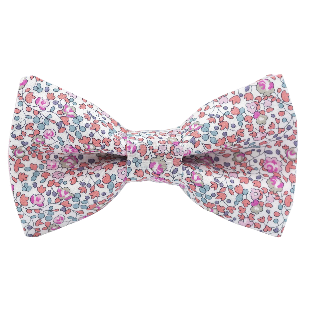 Noeud papillon Liberty "Eloïse" rose pastel