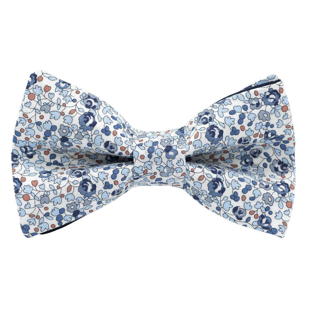 Noeud papillon Liberty "Eloïse" bleu