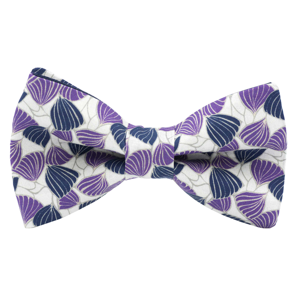 Noeud papillon Liberty "Deco Wings" violet & bleu