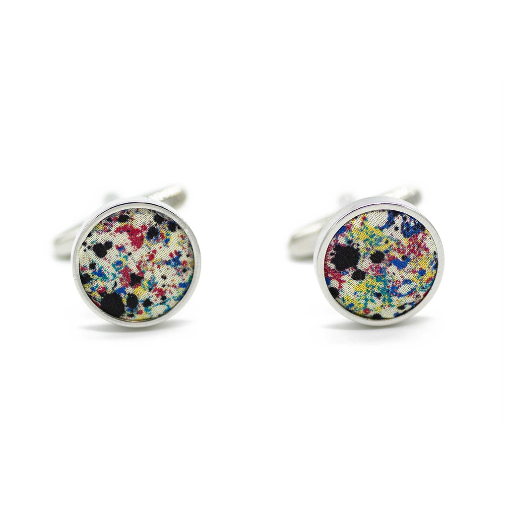 Boutons de manchettes Liberty "Melly" rouge