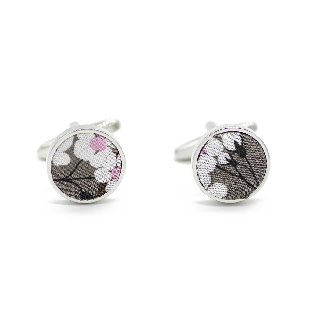 Boutons de manchettes Liberty "Mitsi" brun