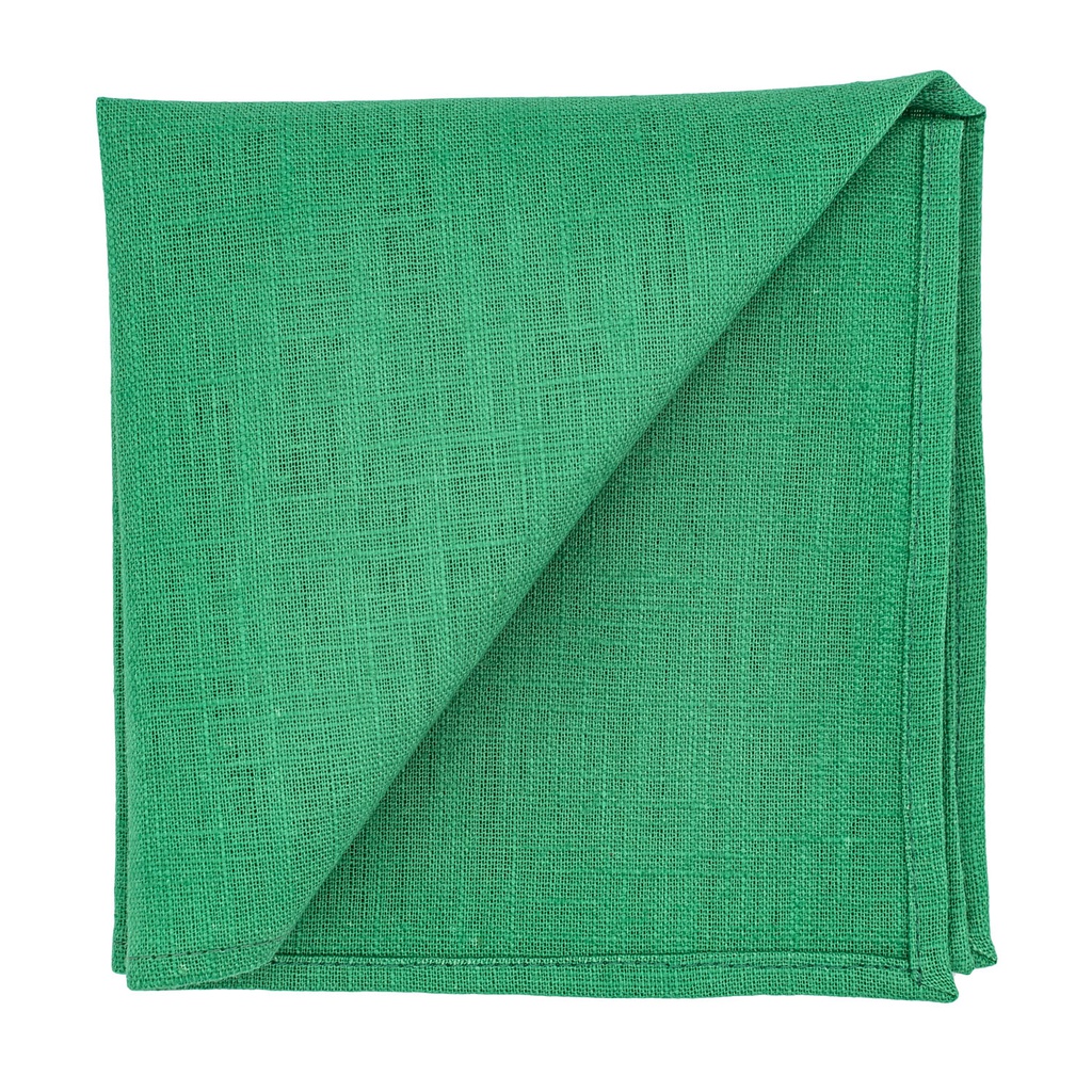 Pochette en lin vert