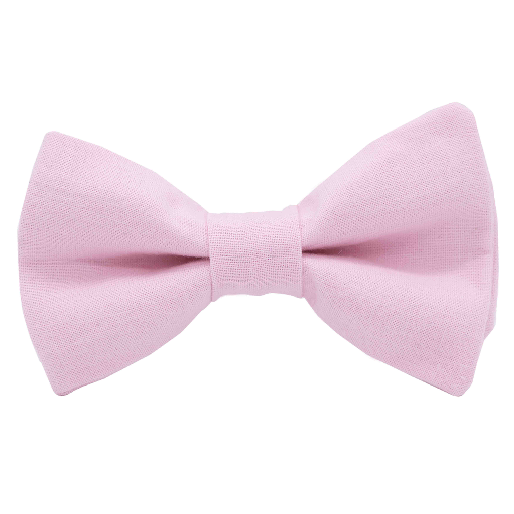 Noeud papillon uni rose pâle "Toulouse"