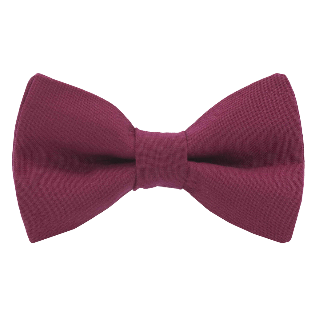 Noeud papillon uni rose framboise "Dallas"