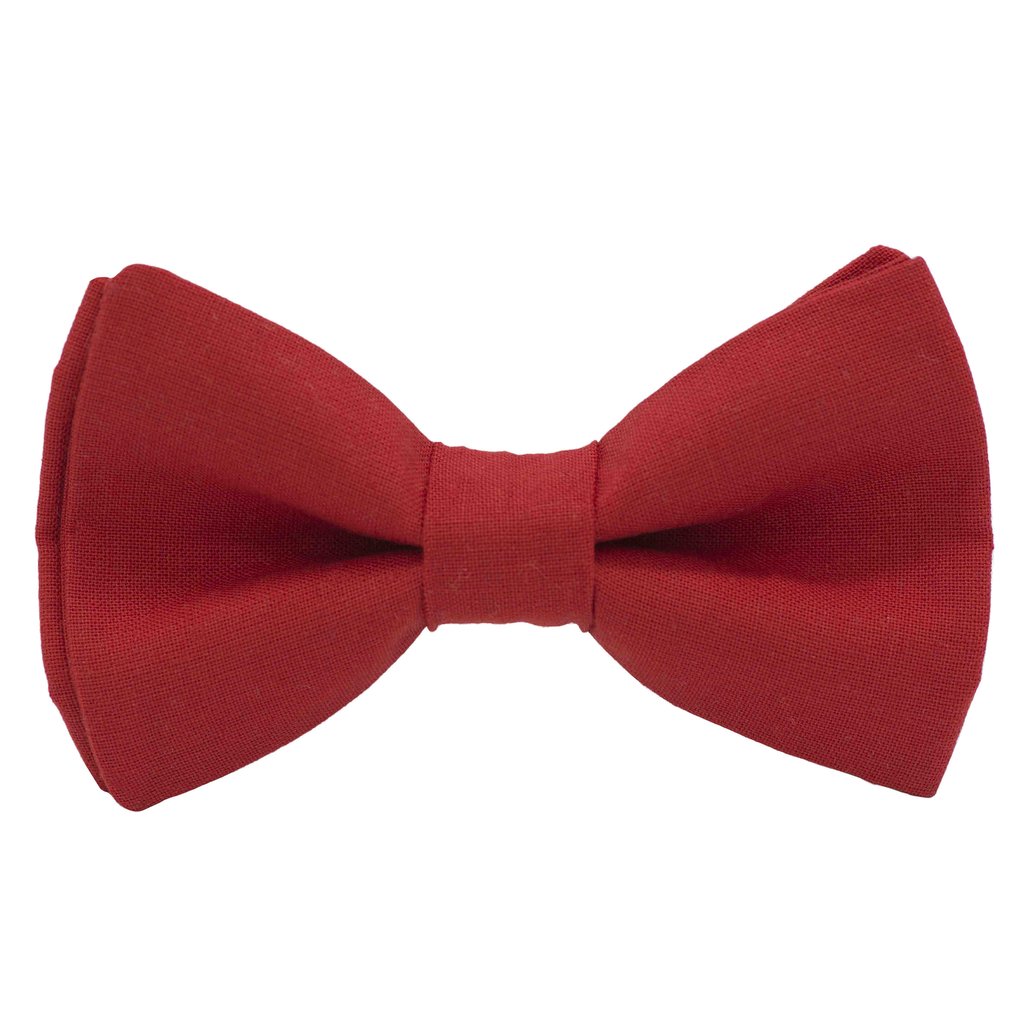 Noeud papillon uni rouge "Moscou"