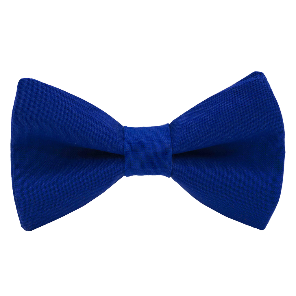 Noeud papillon uni bleu roi "Saint-Pétersbourg"