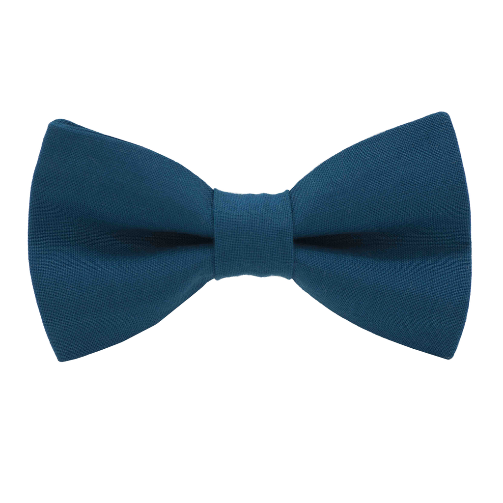 Noeud papillon uni bleu canard "Vienne"