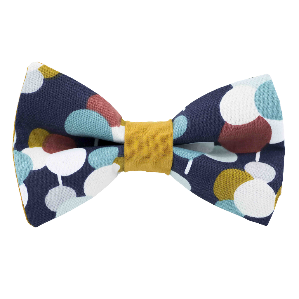 Noeud papillon "Night Light" ronds multicolores