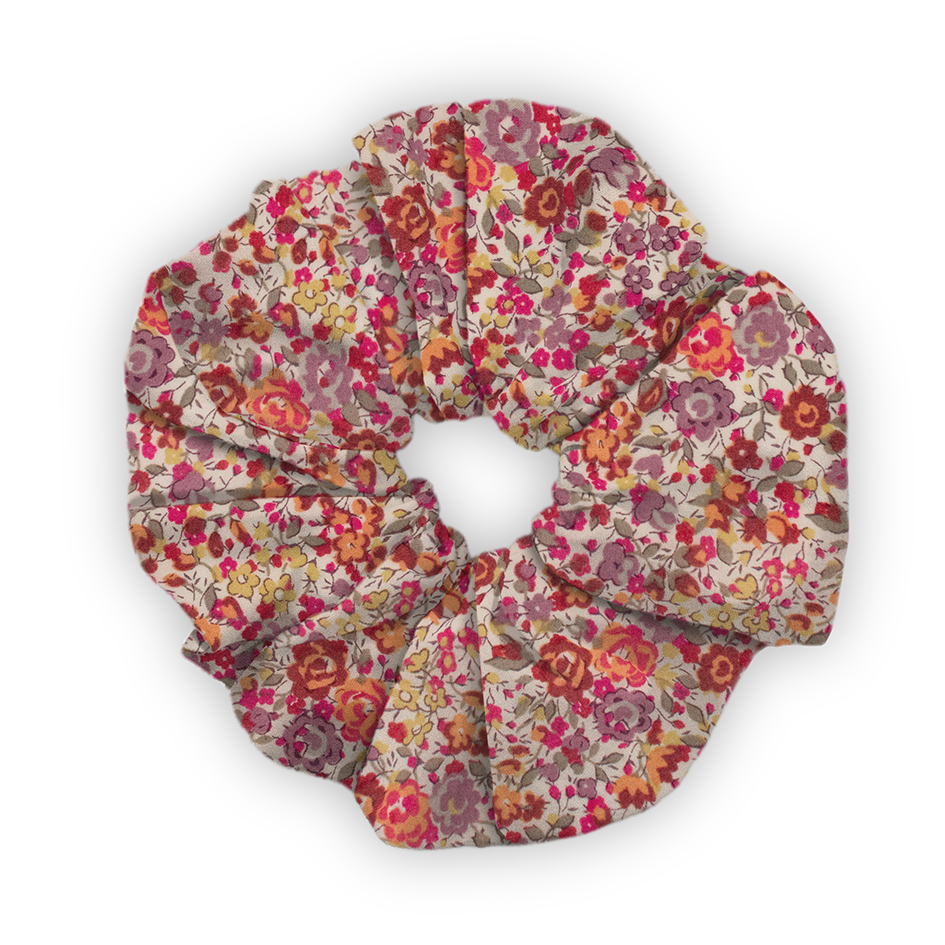 Chouchou Liberty "Emma and Georgina" rose poudré