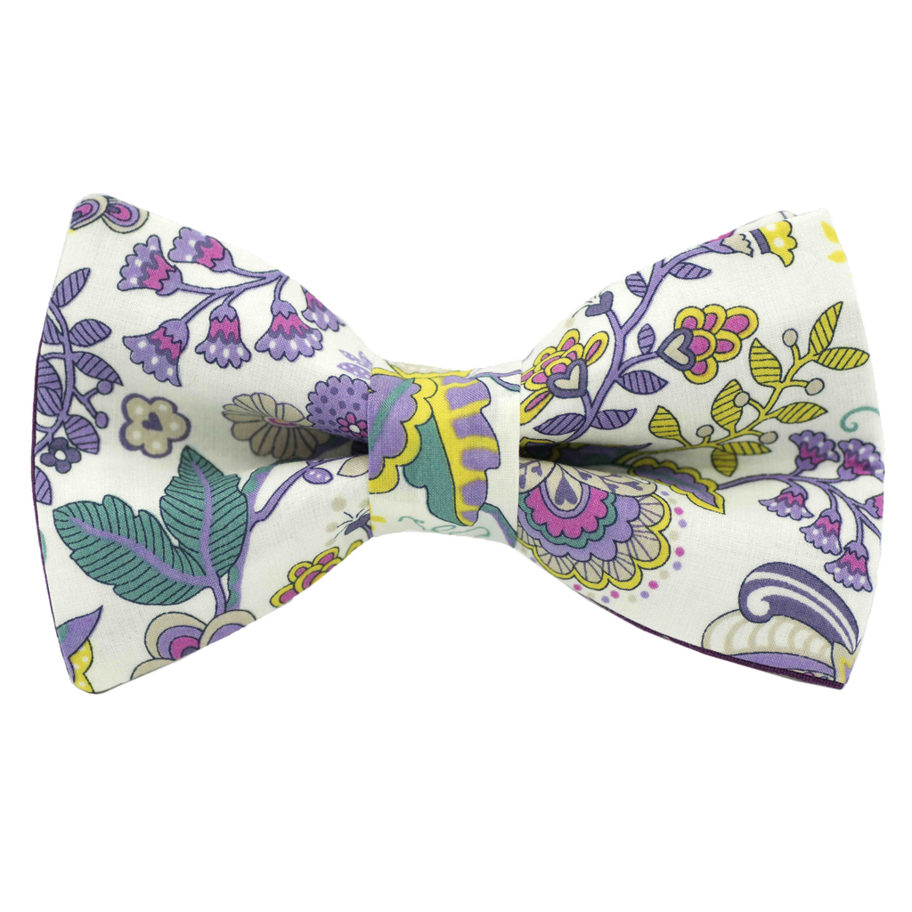 Noeud papillon Liberty "Mabelle" mauve