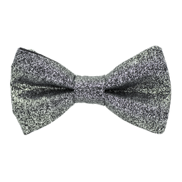Noeud papillon "Big Bang" paillettes argentées